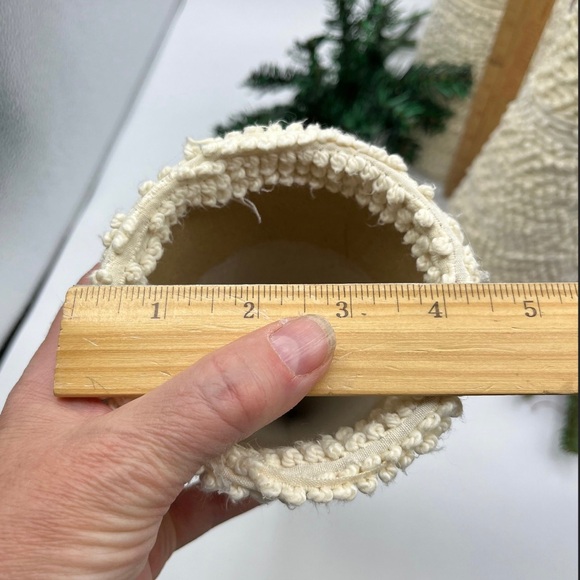 3 large hobnail vintage chenille primitive farmhouse Christmas trees handmade - Picture 7 of 10